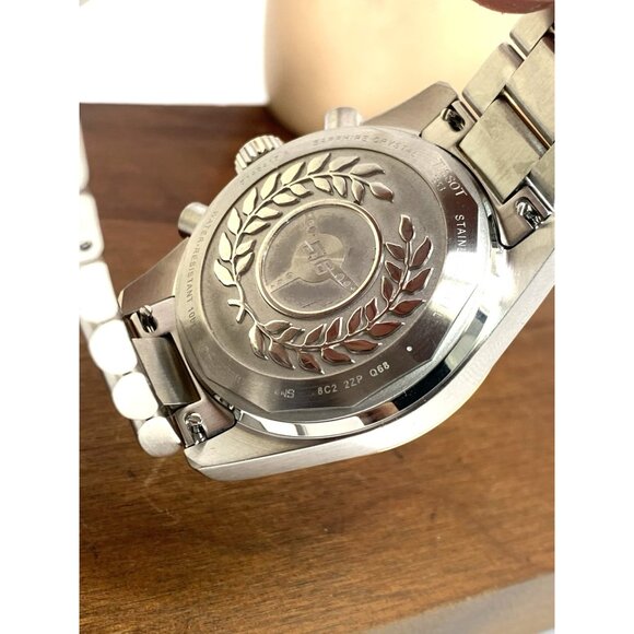 Tissot Men’s Watch Swiss Quartz Chronograph Black Dial Two Tone T1494172205100 - Picture 7 of 15